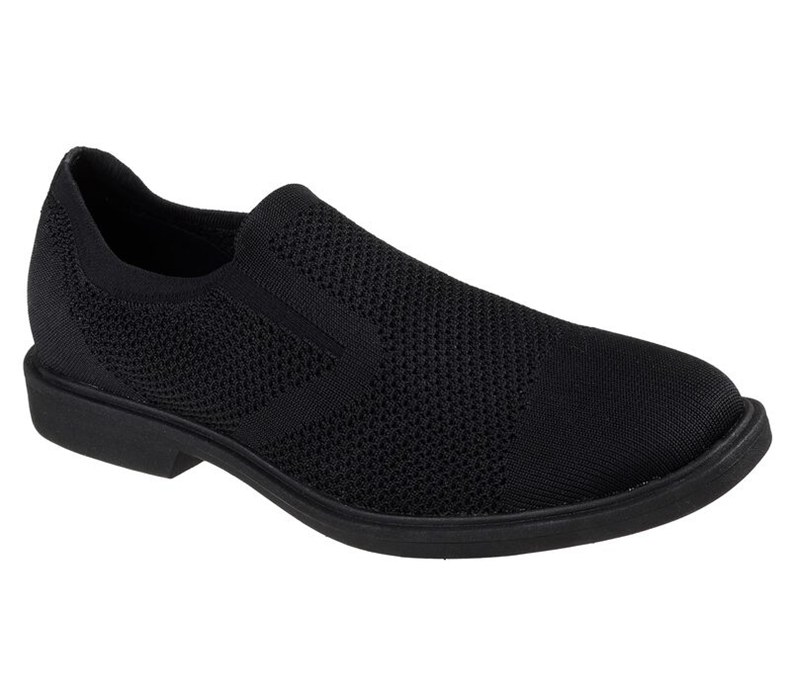 Skechers Monza - Mens Slip On Shoes Black [AU-XW4908]
